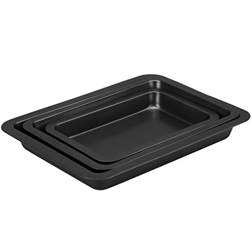 VonShef Lot de 3 plats à rôtir allant au four en carbone anti-adhérent code EAN 5060351498913 