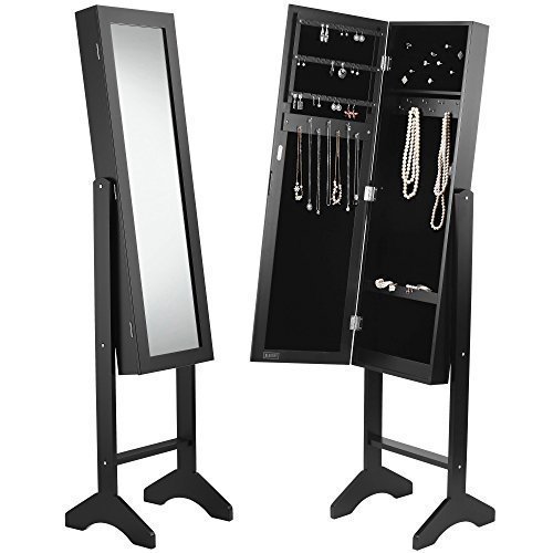 Porte bijoux de sol organisateur armoire avec m...