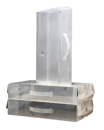 3 x boites en plastique pliables spéciales bott...