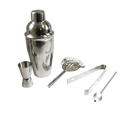 Kit à Cocktail / Shaker complet de 5 pièces cof...