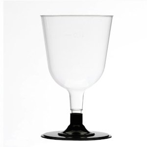 24 x grands verres à vin jetables en plastique ...