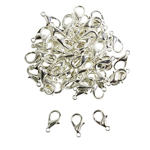 Lot de 120 fermoirs mousquetons 10mm en plaqué ...