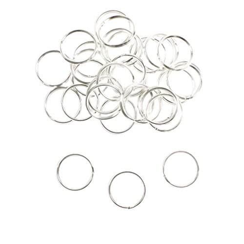 Anneaux de 25mm en plaqué argent pour la créati...