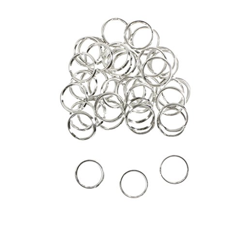 Anneaux de 18mm en plaqué argent pour la créati...