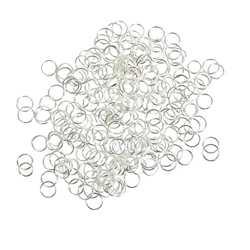 600 anneaux ouverts en plaqué argent 3mm pour p...
