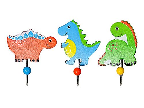 Ensemble de trois porte manteaux simples en boi...