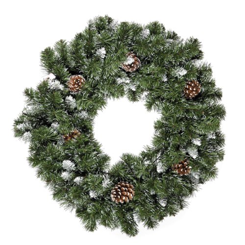 Snow King Couronne de sapin 60 cm