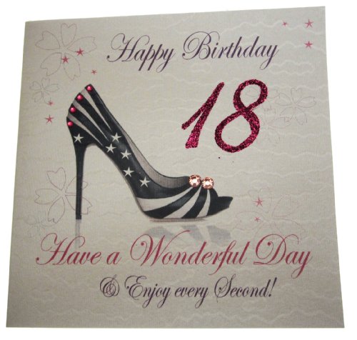 Wba18 carte d'anniversaire faite main 18 ans (t...