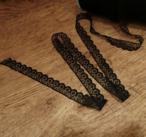 Ridgid Bordure Dentelle délicate bord - Noir - ...