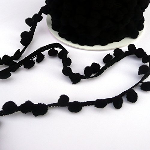Petit mini Noir/bordure à pompons Siliconesuppl...