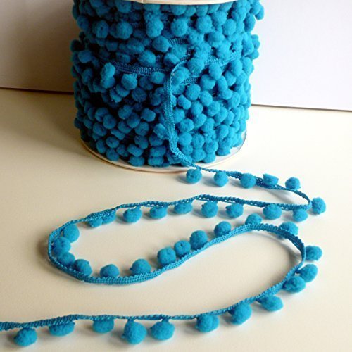 Petit mini vives Bleu/bordure à pompons Silicon...