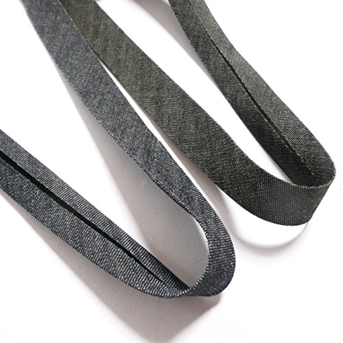 DENIM se replie sur Biais Reliure - Indigo 100%...