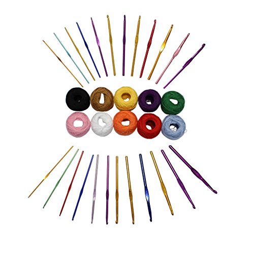 M 24 crochets colorés en aluminium de 2 à 8mm a...