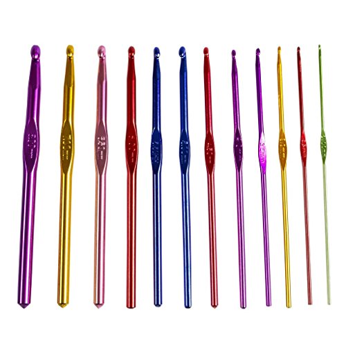 Lot de 12 Crochets En Aluminium 2-8mm Par Curtz...