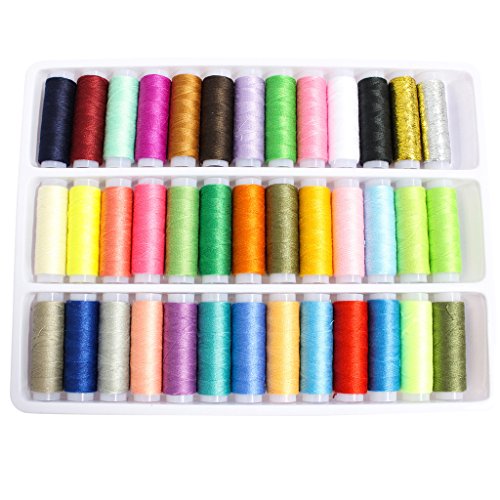Ensemble 39 Bobines de Fil à Coudre de Couleur ...