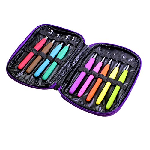 Ensemble de 9 Aiguilles à Crochet avec Poignées...