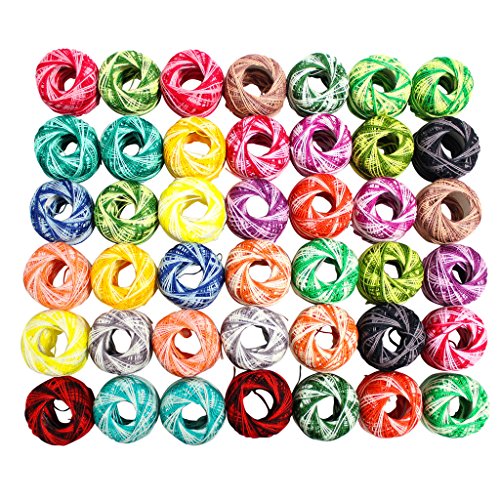 42 Bobines de Fil de Coton à Multicolores pour ...