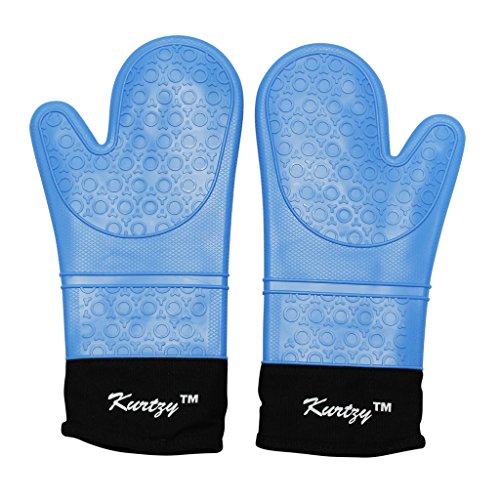 Lot de 2 Gants de Cuisine en Silicone Résistant...