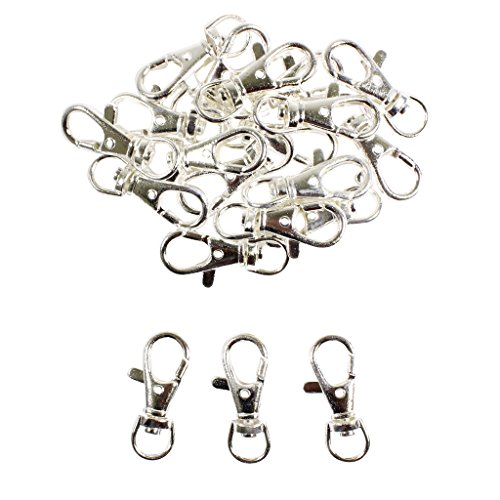 Lot de 20 mousquetons à porte clés avec joint r...