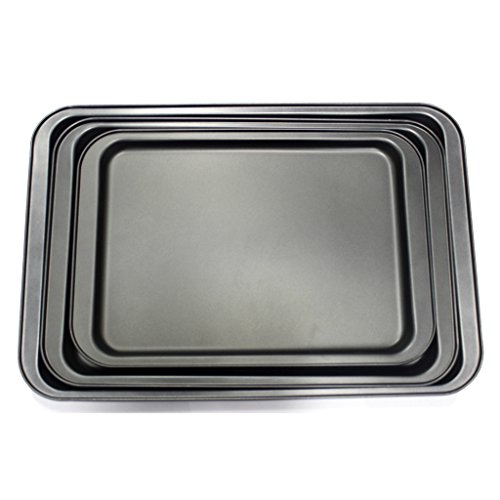M ensemble de 3 grands plateaux de cuisson anti...