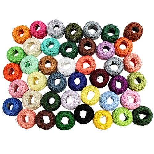 CurtzyTM 42 Bobines de Fil en Coton Coloré pour Crochet- 43 Mètres Chacune 5060392486894 Kurtzy CurtzyTM 42 Bobines de Fil en Coton Coloré pour Crochet- 43 Mètres Chacune 5060392486894 Kurtzy