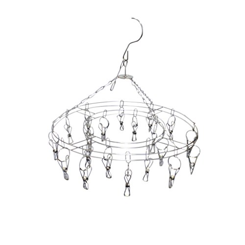 M étendoir intérieur en aluminium - 20 pinces à...