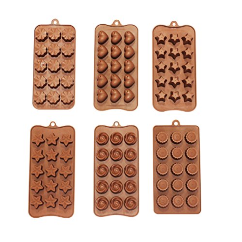 M ensemble de 6 plateaux à moules en silicone p...