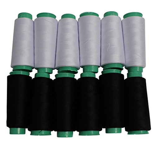 M 12 bobines de fils en polyester pour surjeteu...