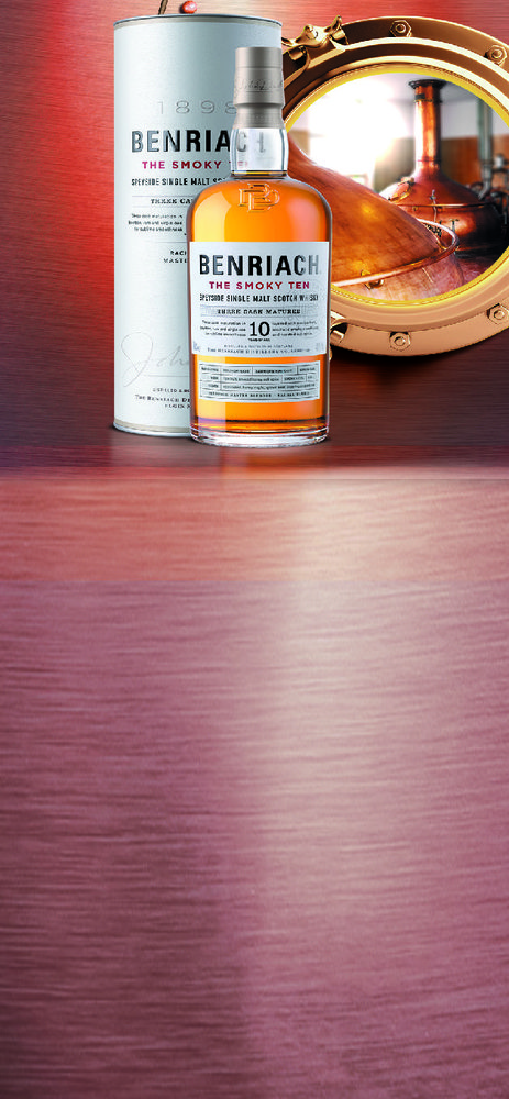  SPEYSIDE SINGLE MALT SCOTCH WHISKY THE SMOKY TEN "BENRIACH" code EAN 5060399687300 