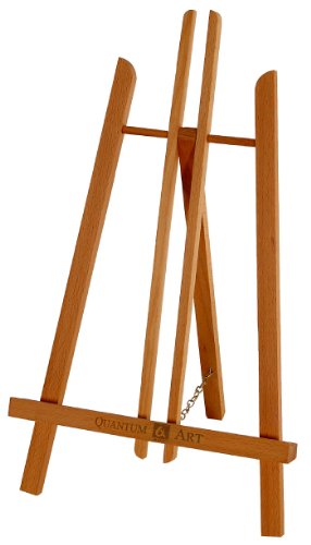 Quantum BEECH WOOD 500MM ARTIST EASEL FOR ARTWORK DISPLAY by Quantum Art code EAN 5060408144176 