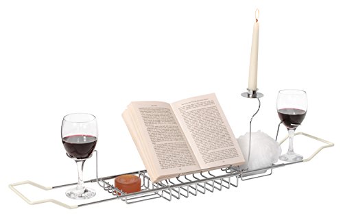 Bloomsbury Mill Bloomsbury Moulin - Chrome Pour Baignoire avec support Verre à vin, Bougie et livre 5060410590312 (5060410590312)