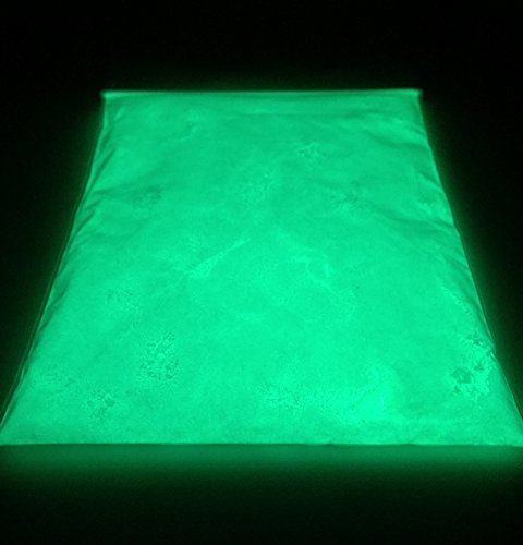 Eli-Glow Glow Poudre 500 g, eli-glow photoluminescentes Pigment poudre, vert, super-grade aluminate Strontium (de plus grande taille sur Amazon). code EAN 5060412070133 