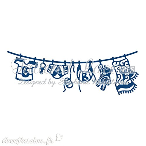 Dies découpe gaufrage vêtement naissance Tatter...