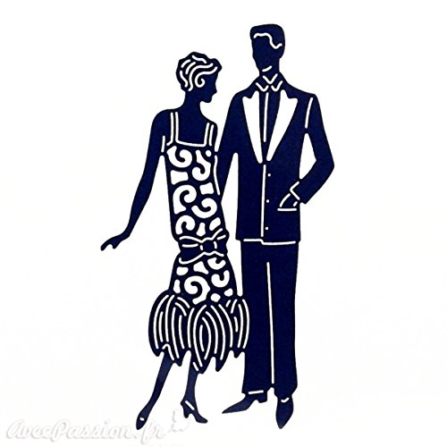 Dies découpe gaufrage couple charleston Tattere...