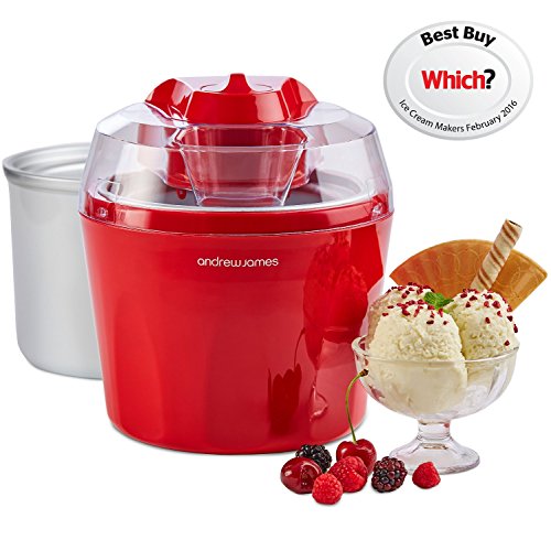 Sorbetière Andrew James Rouge - Capacité 1,45 L...