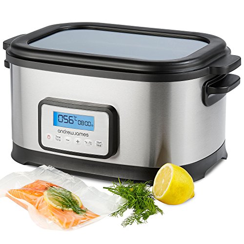 Cuiseur Sous Vide Professionnel Andrew James - Capacité 8.5 Litres - Grille et Pinces Incluses - Capacité de Cuisson 6 Litres - Garantie 2 ans 5060415766781 Andrew James Cuiseur Sous Vide Professionnel Andrew James - Capacité 8.5 Litres - Grille et Pinces Incluses - Capacité de Cuisson 6 Litres - Garantie 2 ans 5060415766781 Andrew James