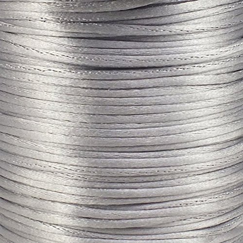Rattail Cordon queue de rat en satin 2 mm Rattail - Argent - 5 m 5060416786870 (5060416786870)