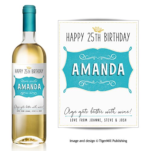 Étiquette de bouteille de vin personnalisable C...