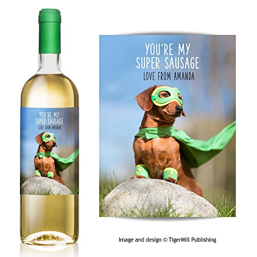 Étiquette personnalisable pour bouteille de vin...