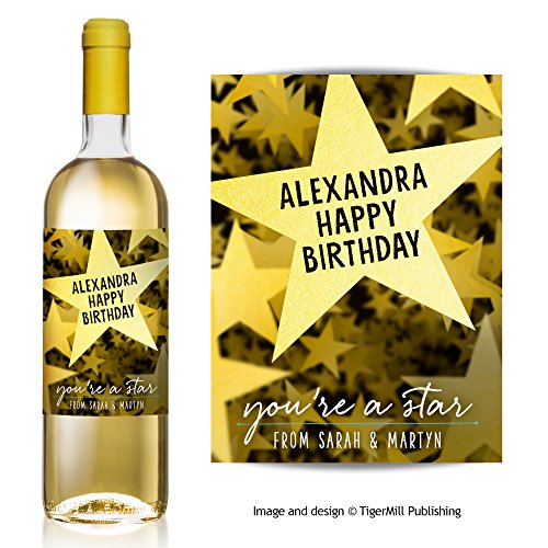 Personnalisé Vous Êtes une star vin étiquette c...