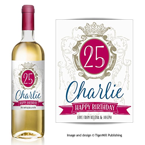 Cadeau personnalisé étiquette de bouteille de v...