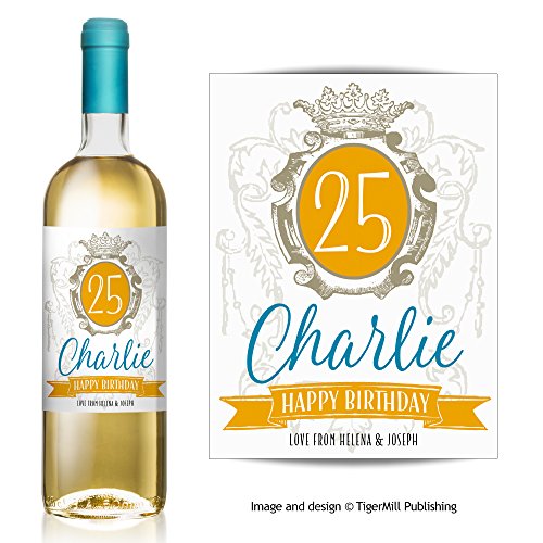 Cadeau personnalisé étiquette de bouteille de v...