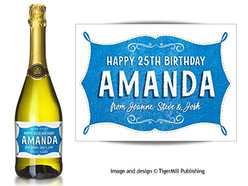 Personnalisé Bleu Style Shabby Chic Champagne P...