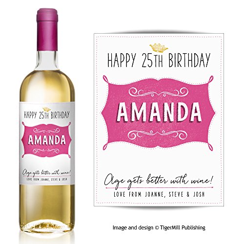 Personnalisé Style shabby chic Rose Étiquette d...