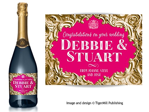 Personnalisé Champagne Étiquette de bouteille d...