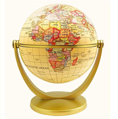 EXERZ Mini Globe Antique en Anglais (Diamètre 1...