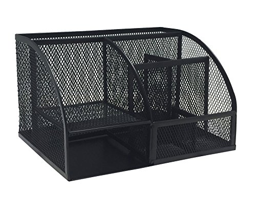 Exerz EXERZ EX348 Organisateur de Bureau/ Papeterie Organizer / Pot à stylo / Bureau Ranger / Multifonctions Organisateur - Noir code EAN 5060444451351 