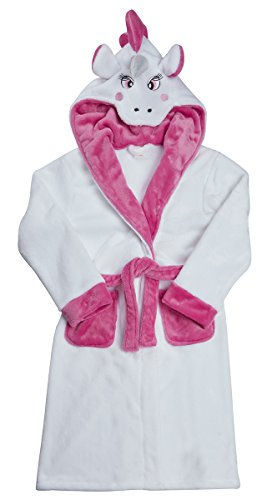 Minikidz Enfants Filles nouveauté Pony Licorne Polaire Capuche Peignoir MLP - Blanc, 4-5 ans 5060445780603 (5060445780603)