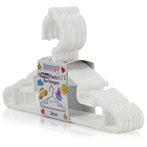 - lot de 10 cintres en plastique avec barre pou...