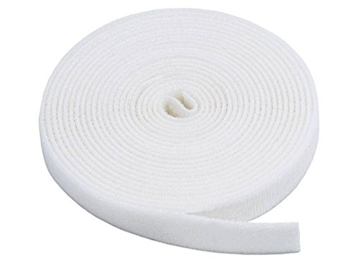 One-wrap ruban velcro double face blanc 1 cm x 2 m